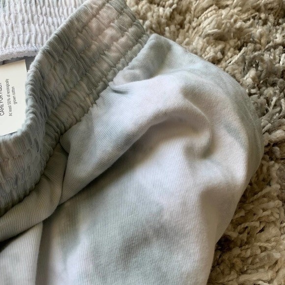 ZARA Green tie-dye jogger pants women side pockets size S boho bohemian - Picture 8 of 10